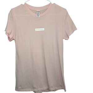 Dutch Bros Women’s SMALL Light Pink T-Shirt “Positive Vibes Since 1992” Tulip DB